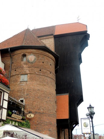 Gdańsk-Crane (Zuraw)- známá technická památka- námořní jeřáb
