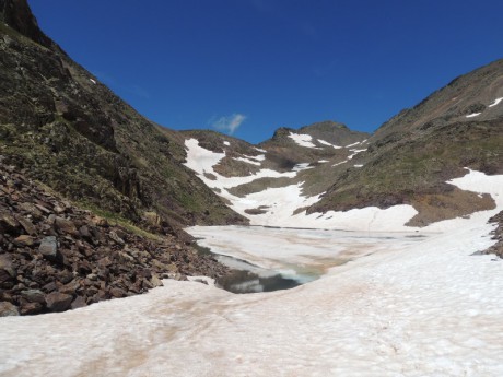 Estany Negre- druhé zamrzlé jezero