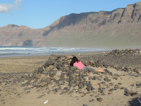 Famara Beach- bylo větrno :-)