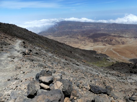 Závěreční část výstupu k chatě, cca 3 150 m.n.m