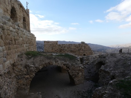 Křižácký hrad Karak.