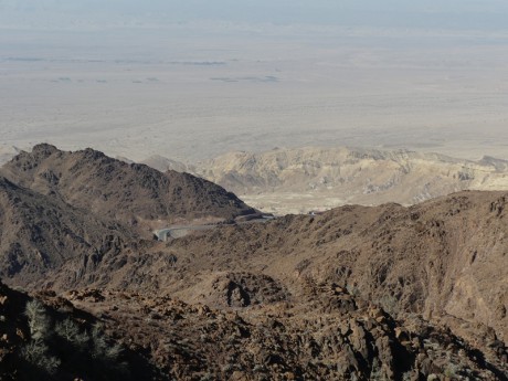 Výhledy na Wadi Araba.