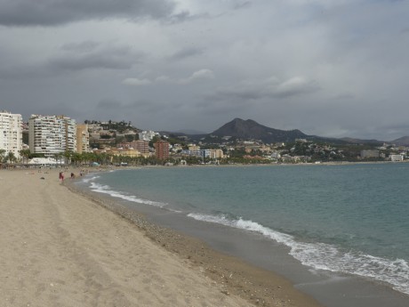 Málaga- pláž.