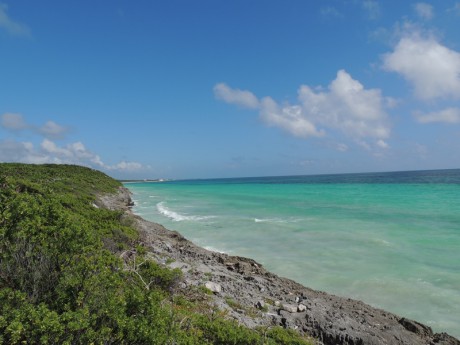 Pohled z ruin Tulum, listopad 2013