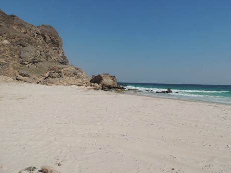 Fazayah Beach- první pláž