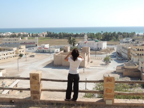 Výhledy z hradu-Taqah.