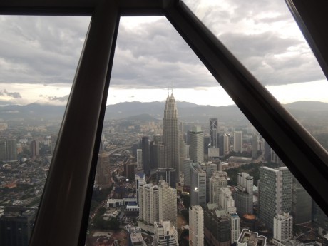 Kuala Lumpur -výhled z vysílače Menara