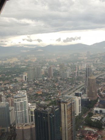 Kuala Lumpur- Menara- výhled.