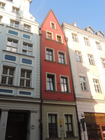 Zrekonstruované domy ve Wroclawi