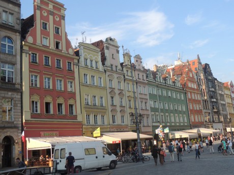 Měšťanské domy- centrální Rynek-Wroclaw