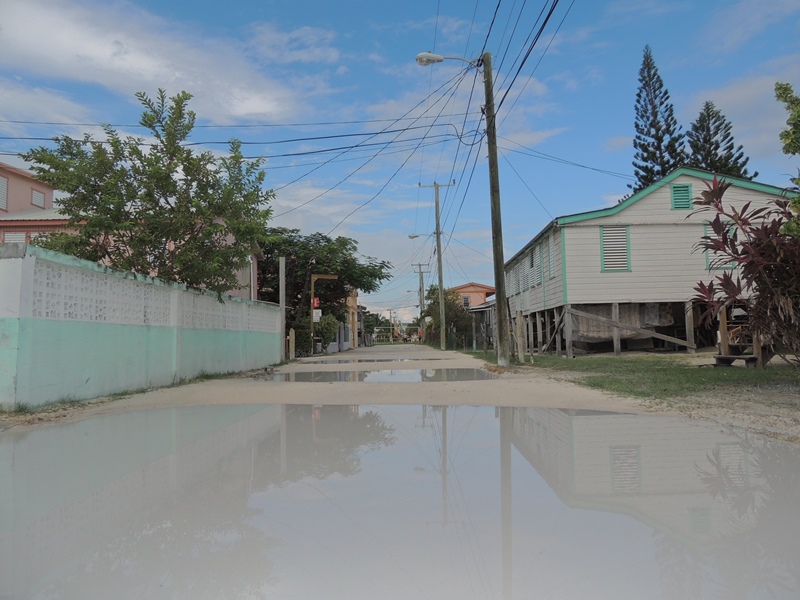 I tady byly deště- Caye Caulker