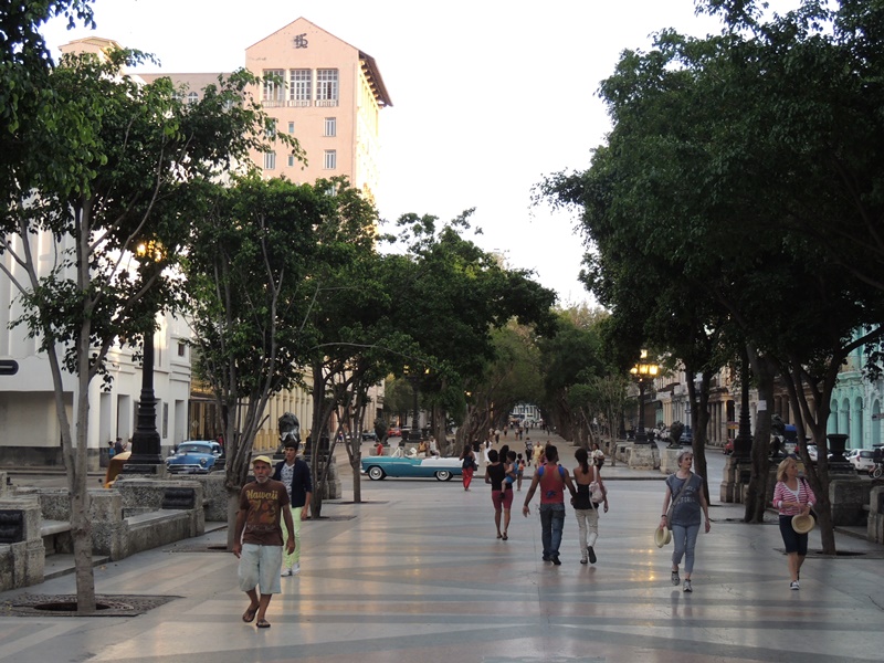 Paseo Prado- jen cca 50metrů od našeho ubytka